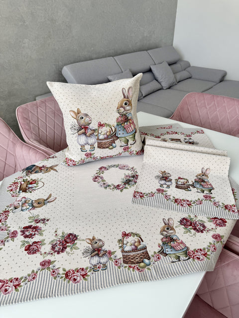 Obrus gobelinowy «Wieniec różany»