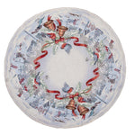 Obrus okrągły świąteczny gobelinowy «Zimowe marzenie» (Ze srebrną lureksową nitką)