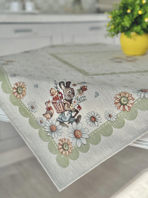 Obrus gobelinowy «Wiosenne kolory» (Z Dodatkiem Mikrofibry) - Textil4Family