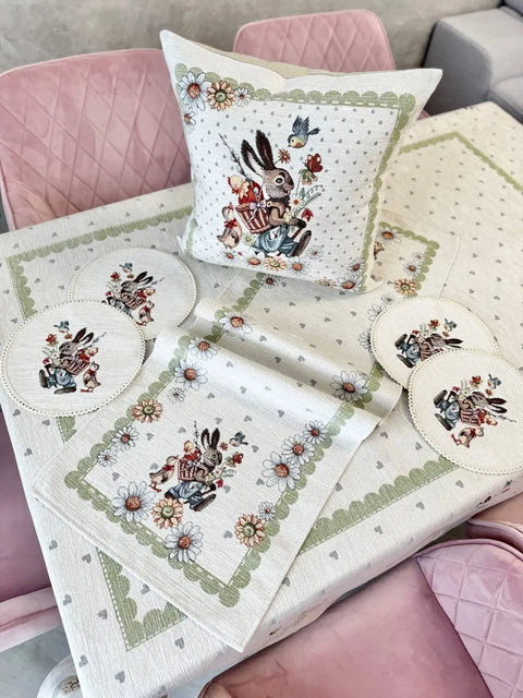 Obrus gobelinowy «Wiosenne kolory» (Z Dodatkiem Mikrofibry) - Textil4Family