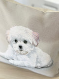 Poszewka na poduszkę gobelinowa «White puppy»