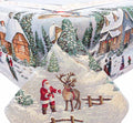 Obrus świąteczny gobelinowy "Wigilia w Tatrach" (Ze złotą lureksową nitką)